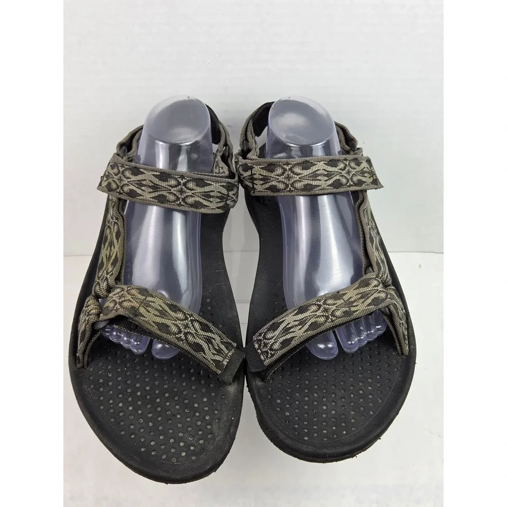 Teva Hurricane 3 Mens Sandals 12 Gray Geometric Walking Sport Casual Beach